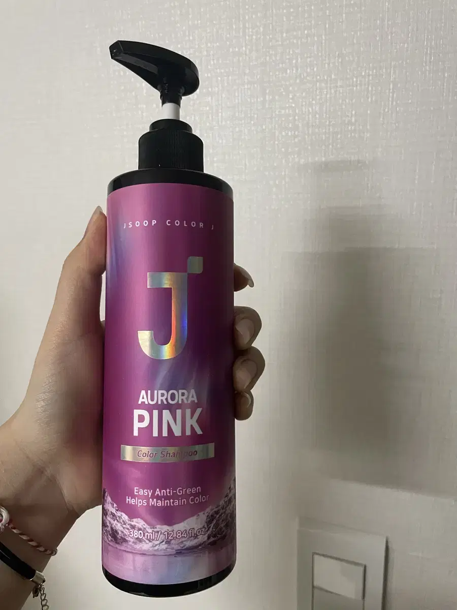 제이숲 컬러 보색 샴푸 오로라 핑크 380ml